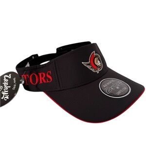 NHL Zephyr Ottawa Senators Hat Visor NWT Black And Red